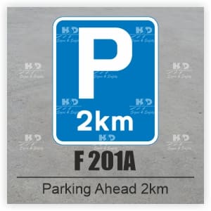 F201A - Parking Ahead 2km