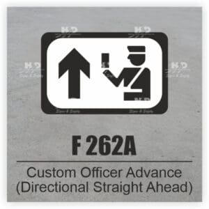 F262A - Custom Officer Advance (Directional Straight Ahead)