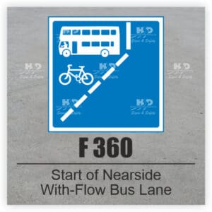 F360 - Start of Nearside With-Flow Bus Lane