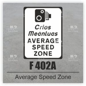 F402A - Average Speed Zone