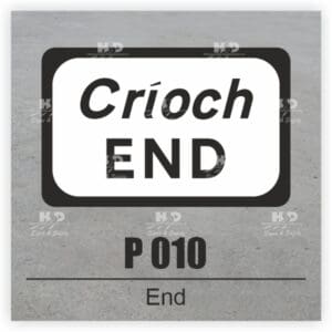 P010 - Supplementary Plate - End of Roadworks