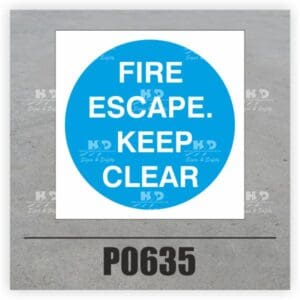 P0635 - Fire Escape Keep Clear