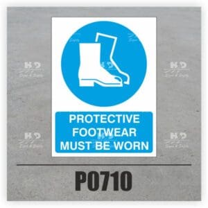P0710 - Protective Footwear Must Be Worn