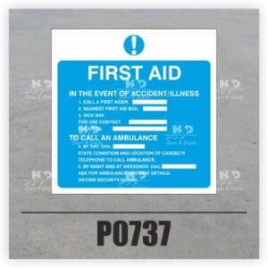 P0737 - First Aid