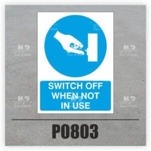 P0803 - Switch Off When Not In Use