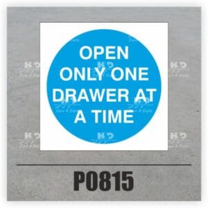 P0815 - Open Only One Drawer At A Time