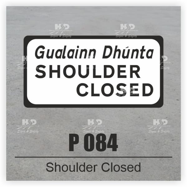 P084 - Supplementary Plate - Shoulder Closed
