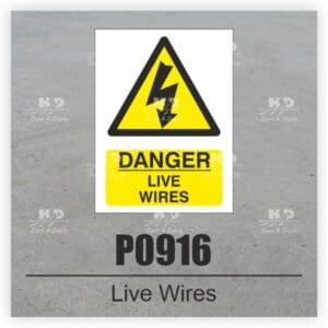 P0916 - Danger Live Wires