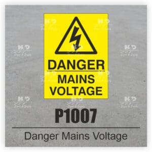 P1007 - Danger Mains Voltage