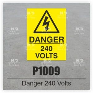 P1009 - Danger 240 Volts