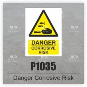 P1035 - Danger Corrosive Acid