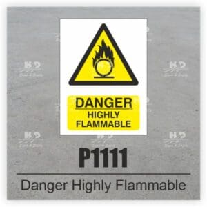 P1111 - Danger Highly Flammable
