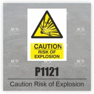 P1121 - Caution Risk of Explosion
