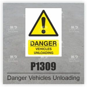 P1309 - Danger Vehicles Unloading