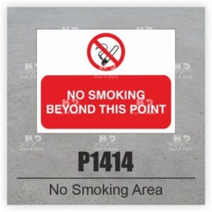 P1414 - No Smoking Area