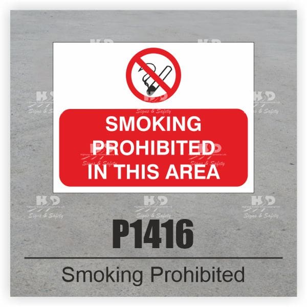 P1416 - Smoke Prohibited In This Area