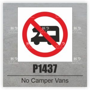 P1437 - No Camper Vans