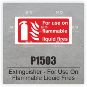 P1503 - Extinguisher For Use On Flammable Liquid Fires