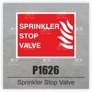 P1626 - Sprinkler Stop Valve