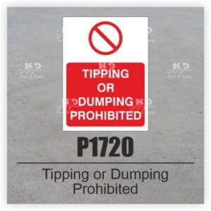P1720 - Tipping or Dumping Prohibited