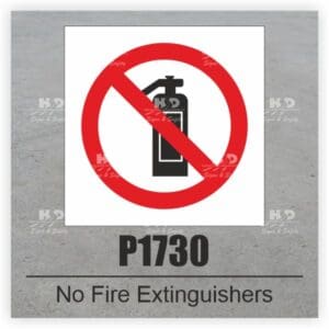 P1730 - No Fire Extinguishers