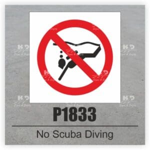 P1833 - No Scuba Diving
