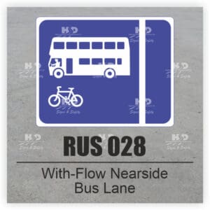 RUS028 - With-Flow, Nearside Bus Lane