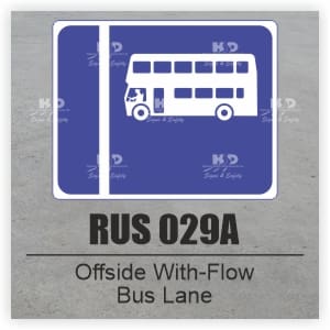 RUS029A - Offside With-Flow Bus Lane