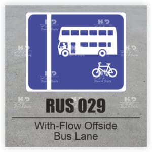 RUS029 - With-Flow, Offside Bus Lane