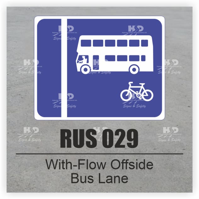 RUS029 - With-Flow, Offside Bus Lane
