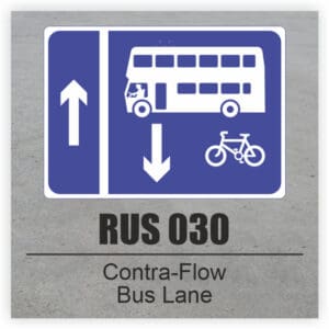 RUS030 - Contra-Flow, Offside Bus Lane
