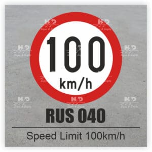 RUS040 - Speed Limit - 100km/h