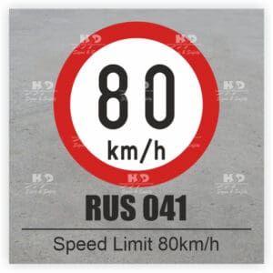 RUS041 - Speed Limit - 80km/h
