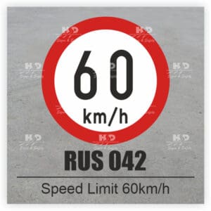 RUS042 - Speed Limit - 60km/hr