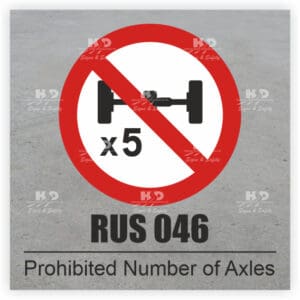 RUS046 - Prohibited Number of Axles