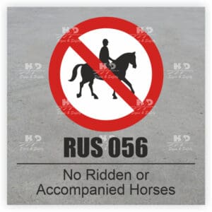 RUS056 - No Ridden or Accompanied Horses