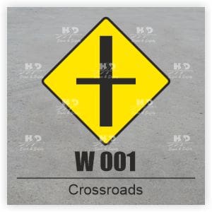 W001 - Crossroads with Road of Lesser Importance