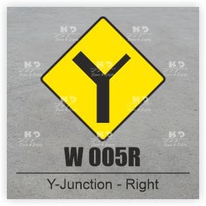 W005R - Y-Junction with Road of Lesser Importance - Right