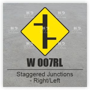W007RL - Staggered Junctions with Roads of Lesser Importance - Right Left