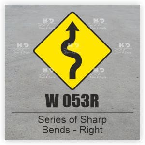 W053R - Series of Sharp Bends Right