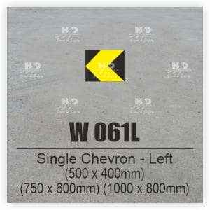 W061L - Single Chevron (to Left)