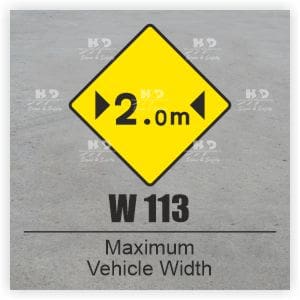 W113 - Maximum Vehicle Width