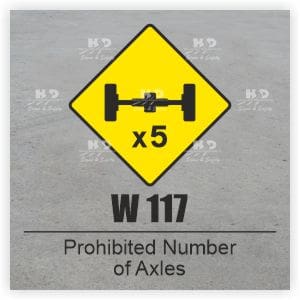 W117 - Prohibited Number of Axles