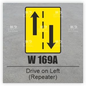 W169A - Drive on the Left Repeater