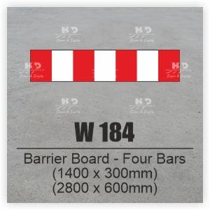 W184 - Barrier Board - 4 Bars