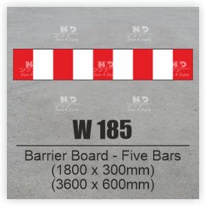 W185 - Barrier Board - 5 Bars