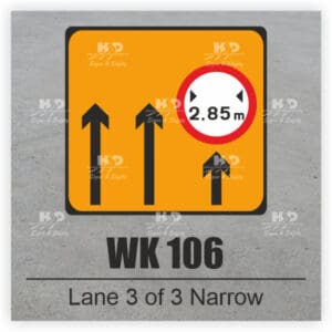 WK106 - Lane 3 of 3 Narrow